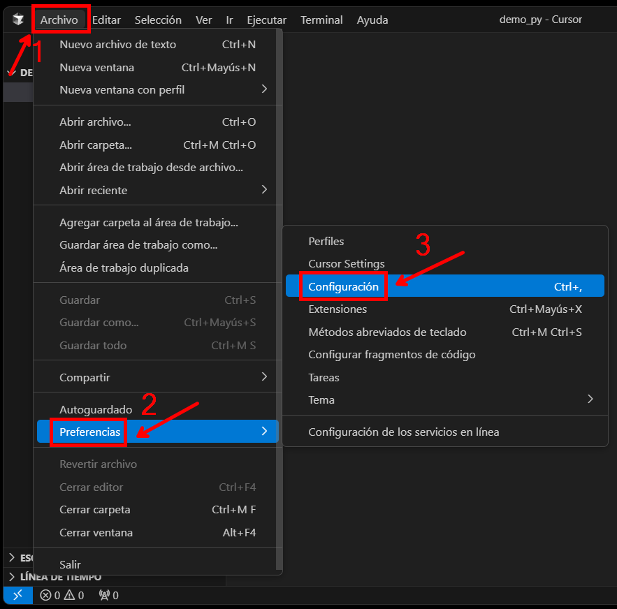 Acceder a configuración.