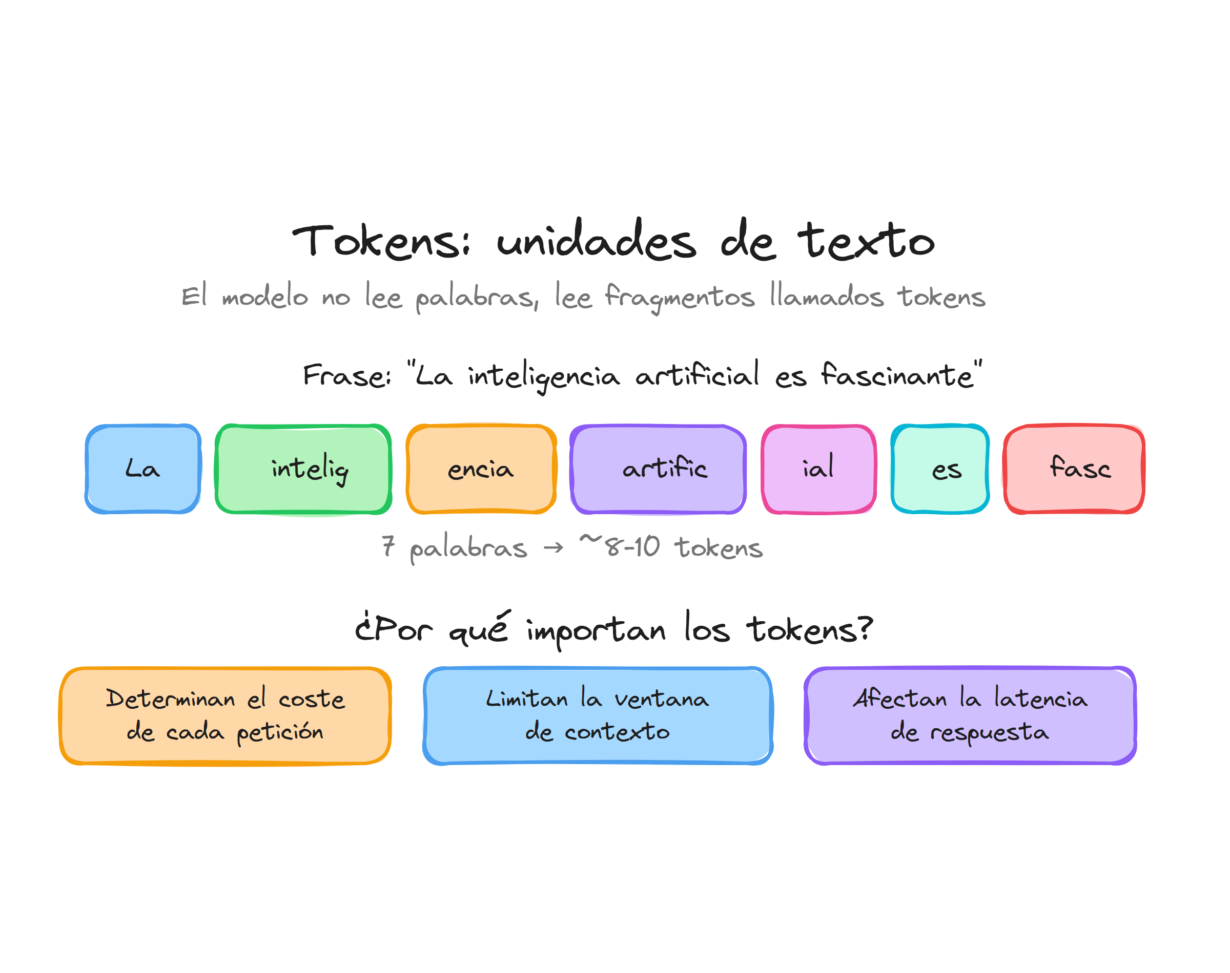 Tokens: cómo el modelo segmenta texto en fragmentos y por qué importan para coste y contexto