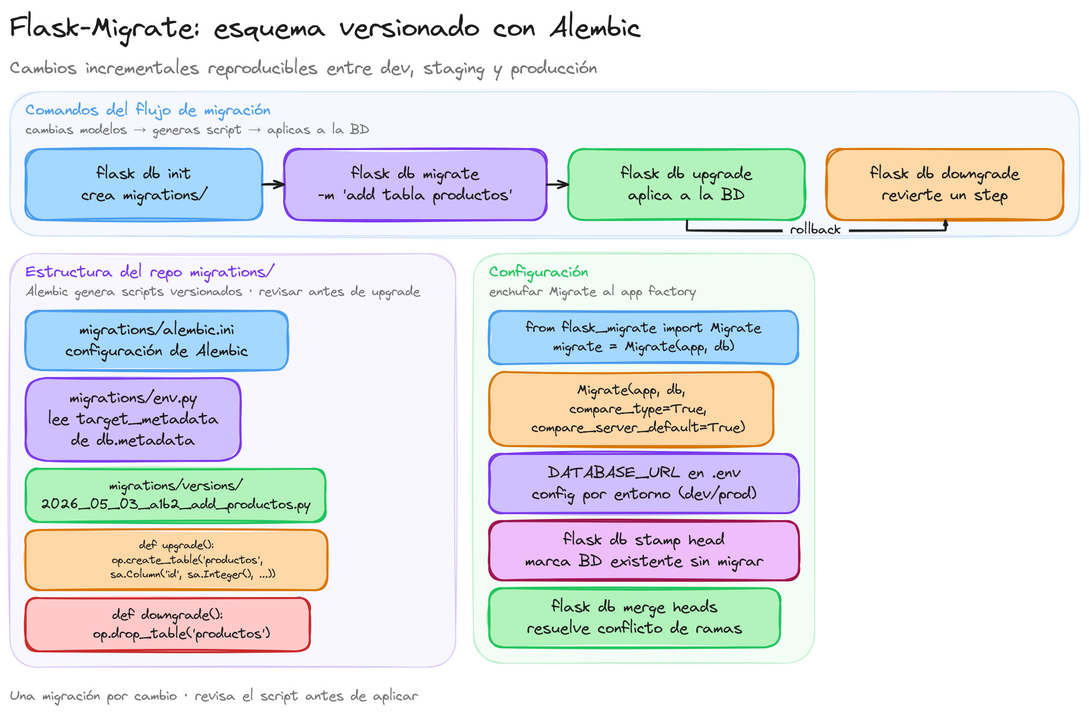 Diagrama: tutorial-flask-migrate