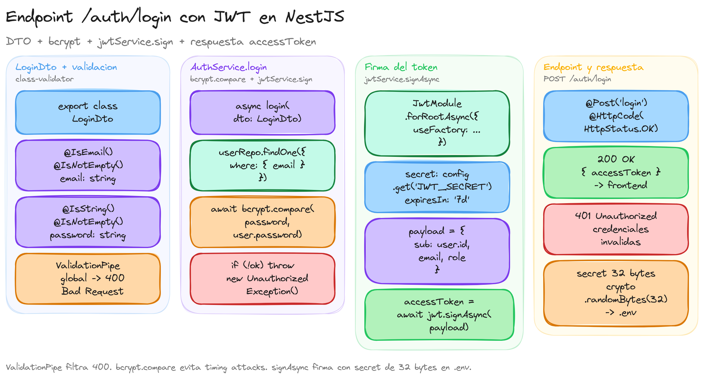 Diagrama: tutorial-nest-login-jwt