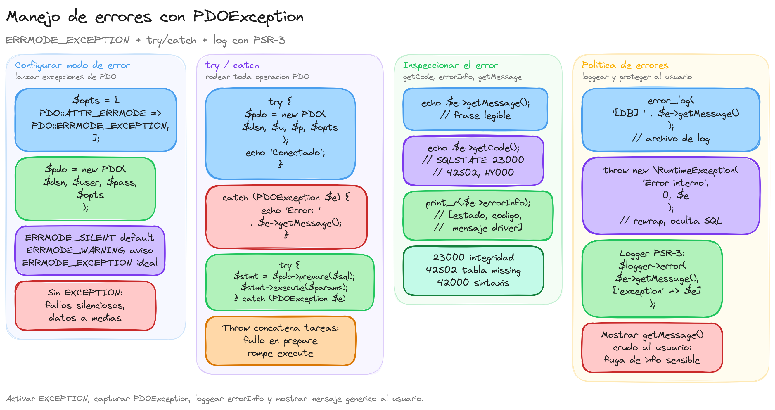Diagrama: tutorial-php-base-de-datos-pdo-excepciones-pdoexception
