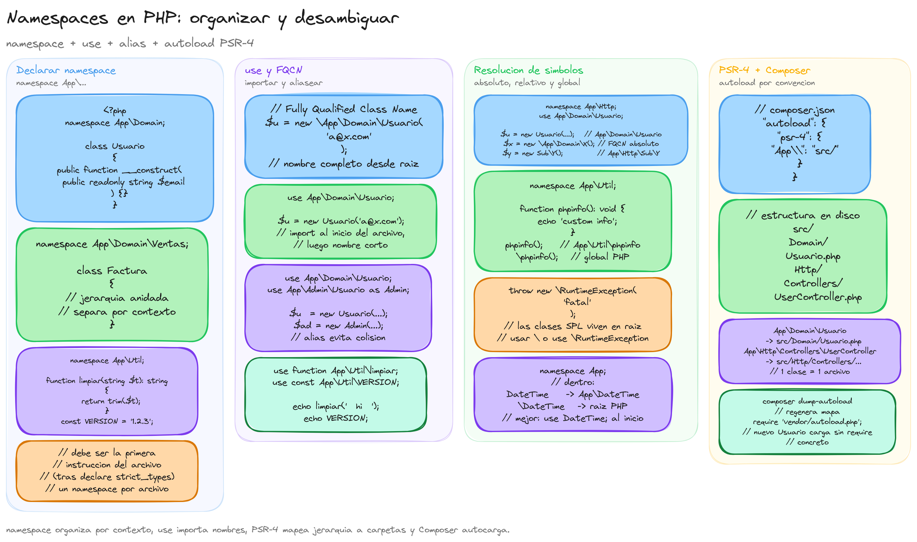 Diagrama: tutorial-php-namespaces-espacios-de-nombres