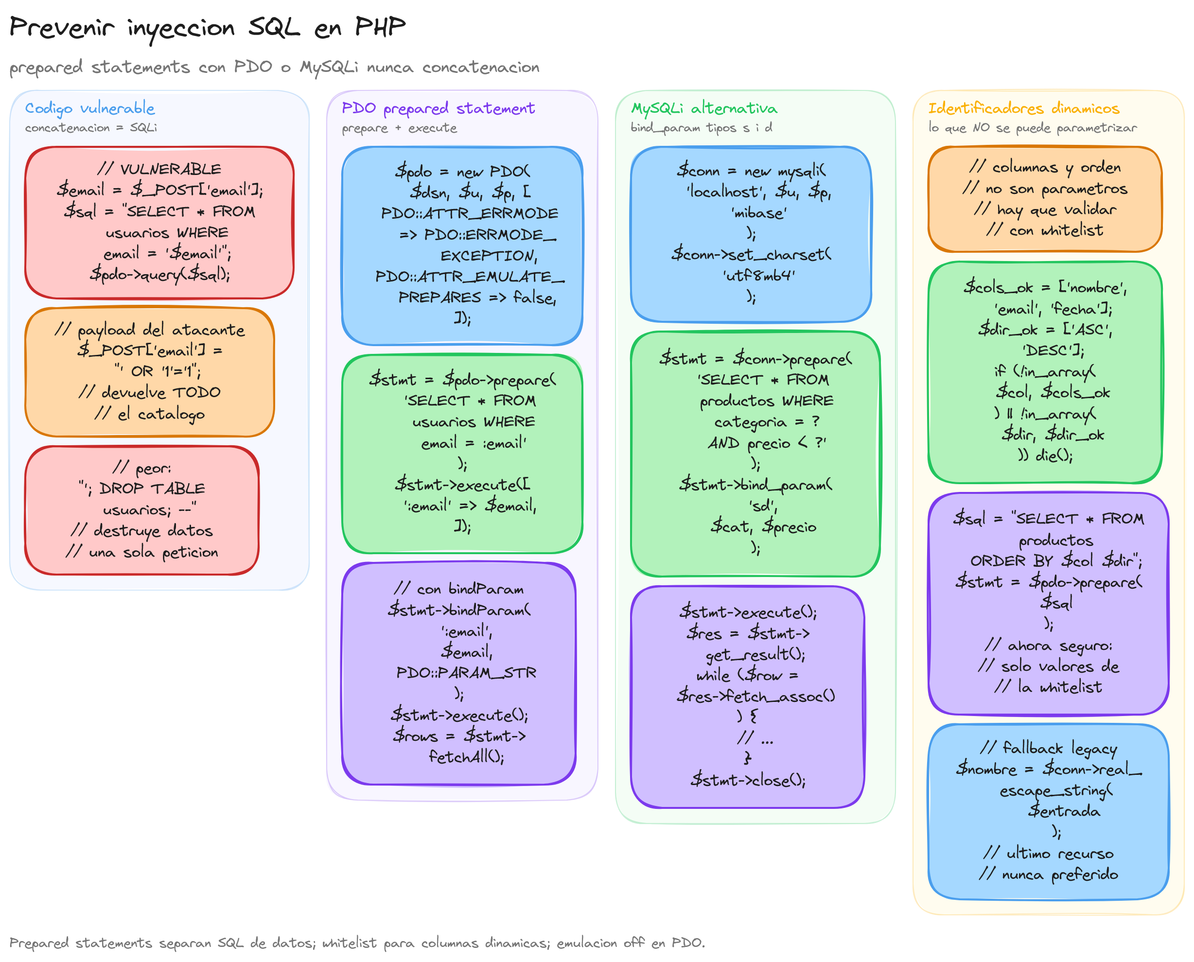 Diagrama: tutorial-php-seguridad-prevenir-inyeccion-sql