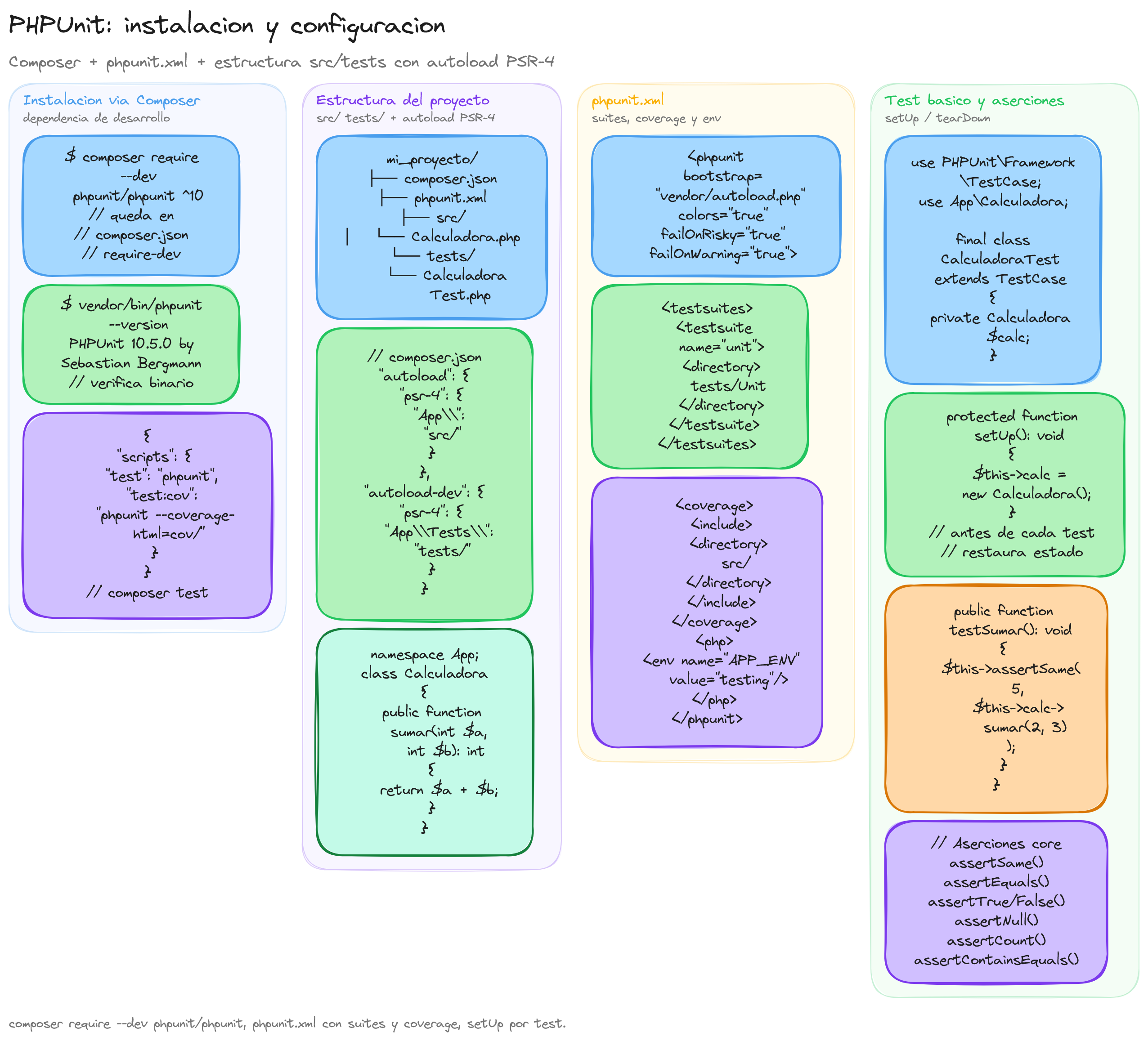 Diagrama: tutorial-php-testing-phpunit-instalacion-configuracion