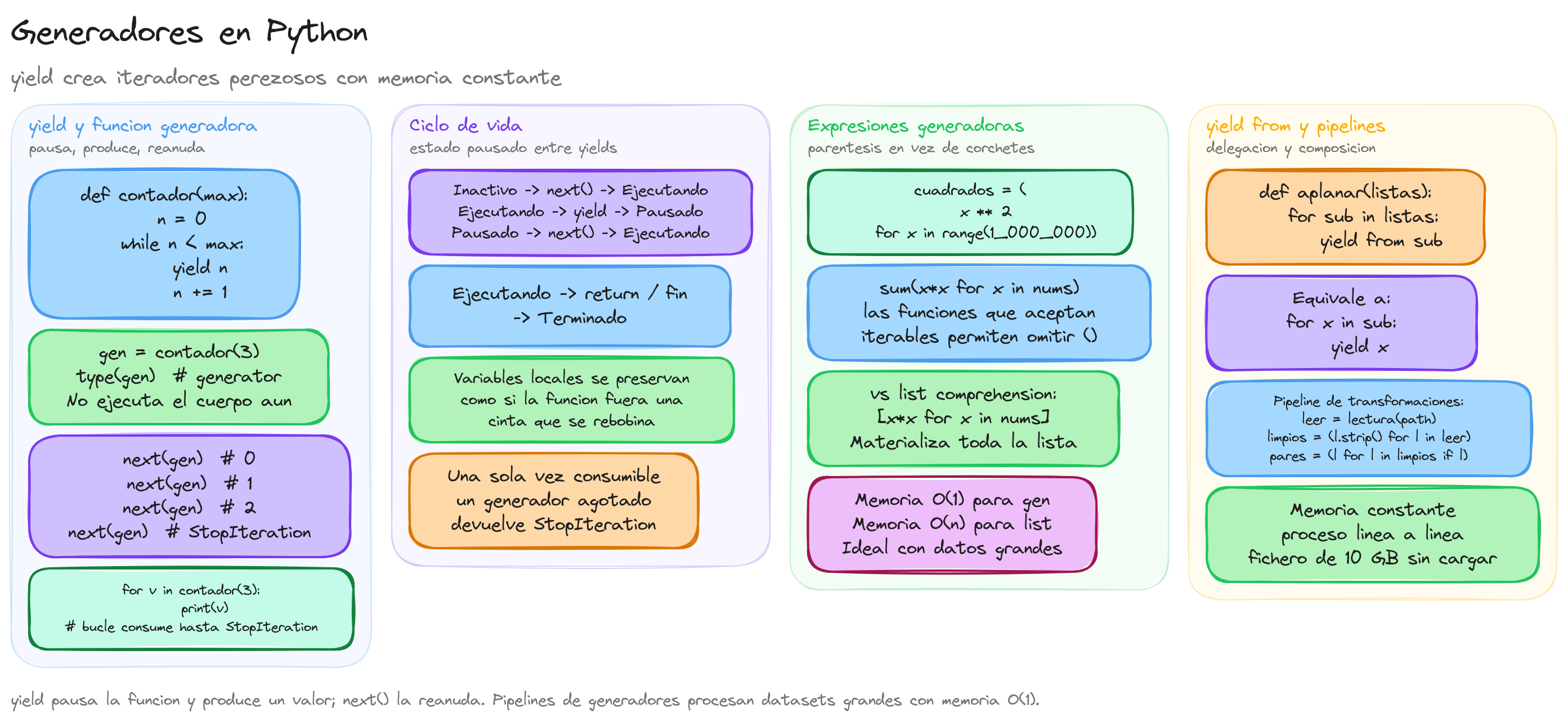 Diagrama: tutorial-python-generadores
