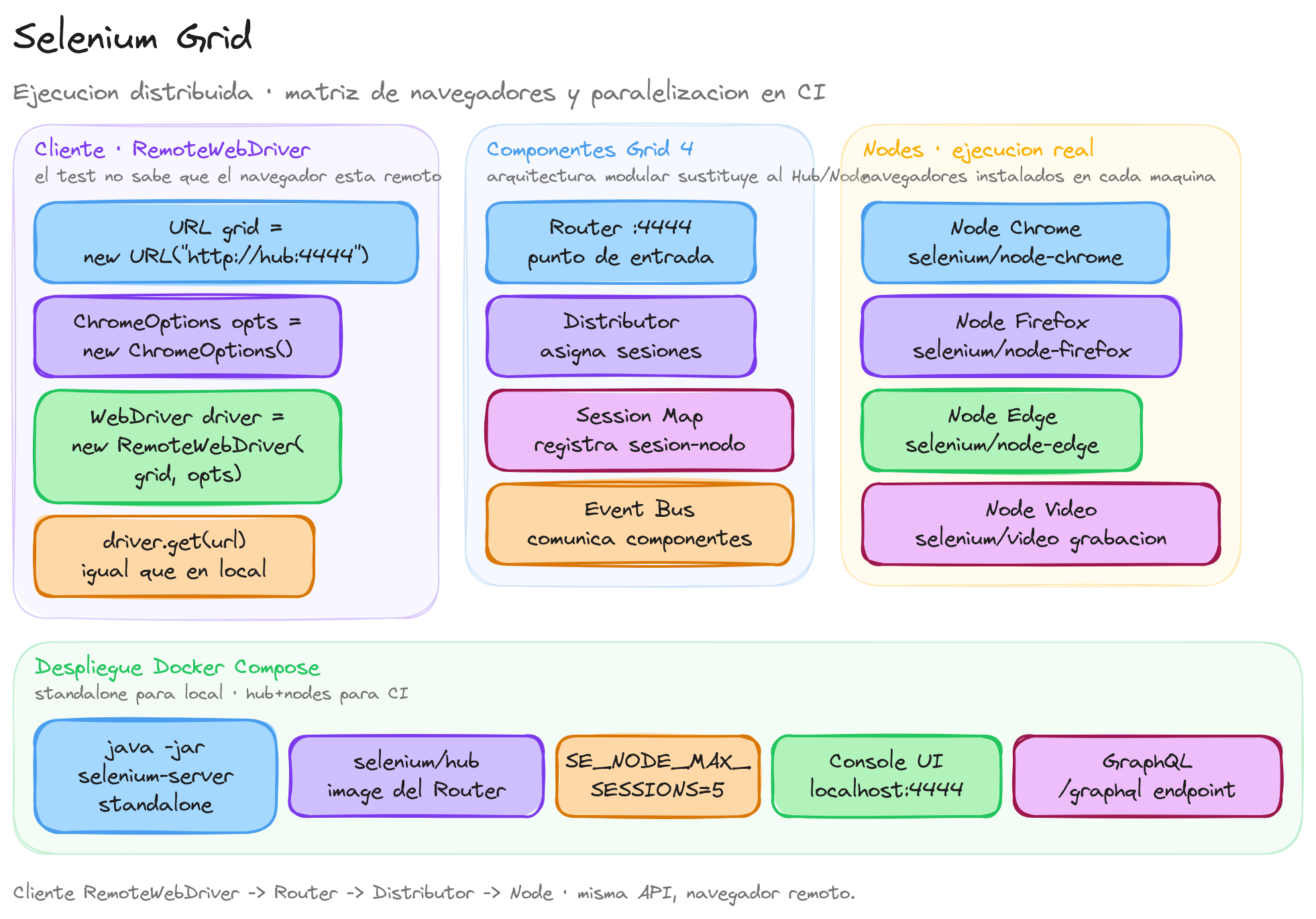 Diagrama: tutorial-selenium-selenium-grid