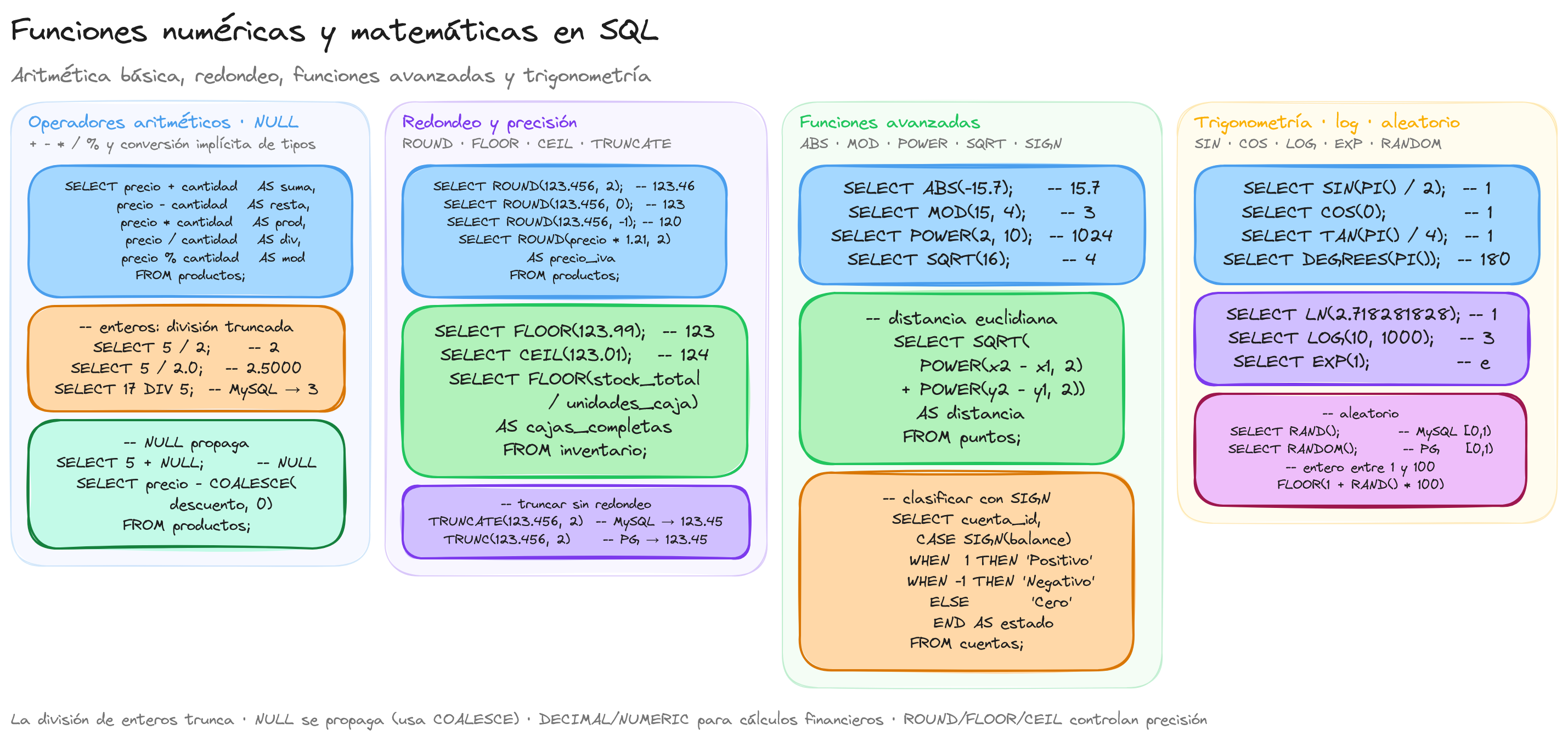 Diagrama: tutorial-sql-funciones-numericas-matematicas
